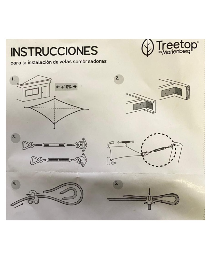 NUEVO Kit de Instalacion Vela Sombreadora