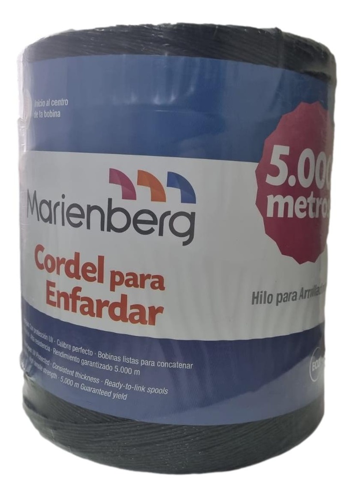 Cordel P/ Enfardar Pasto Negro Bobina 5.000 Mts eco