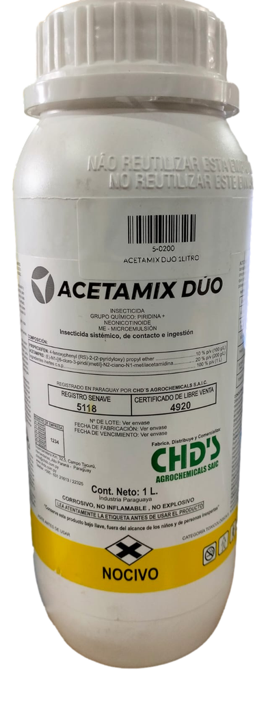 ACETAMIX DUO 1LITRO- Acetamiprid 20% + Piriproxifen 10%