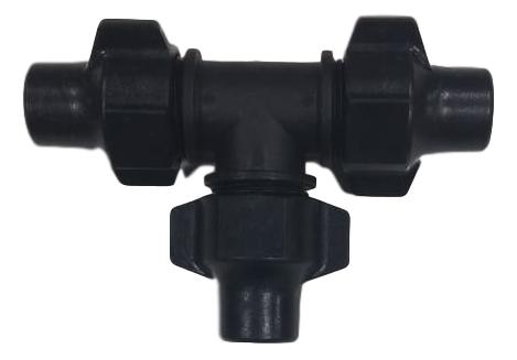 TEE Para caño ciego de 16mm con rosca