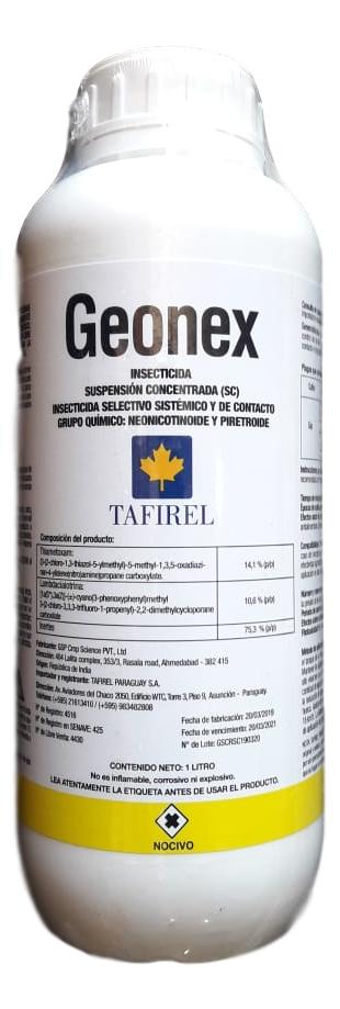 Geonex (SC) 1lts. Thiametoxam 14% + LAMBDACIALOTRINA 11%- Insecticida