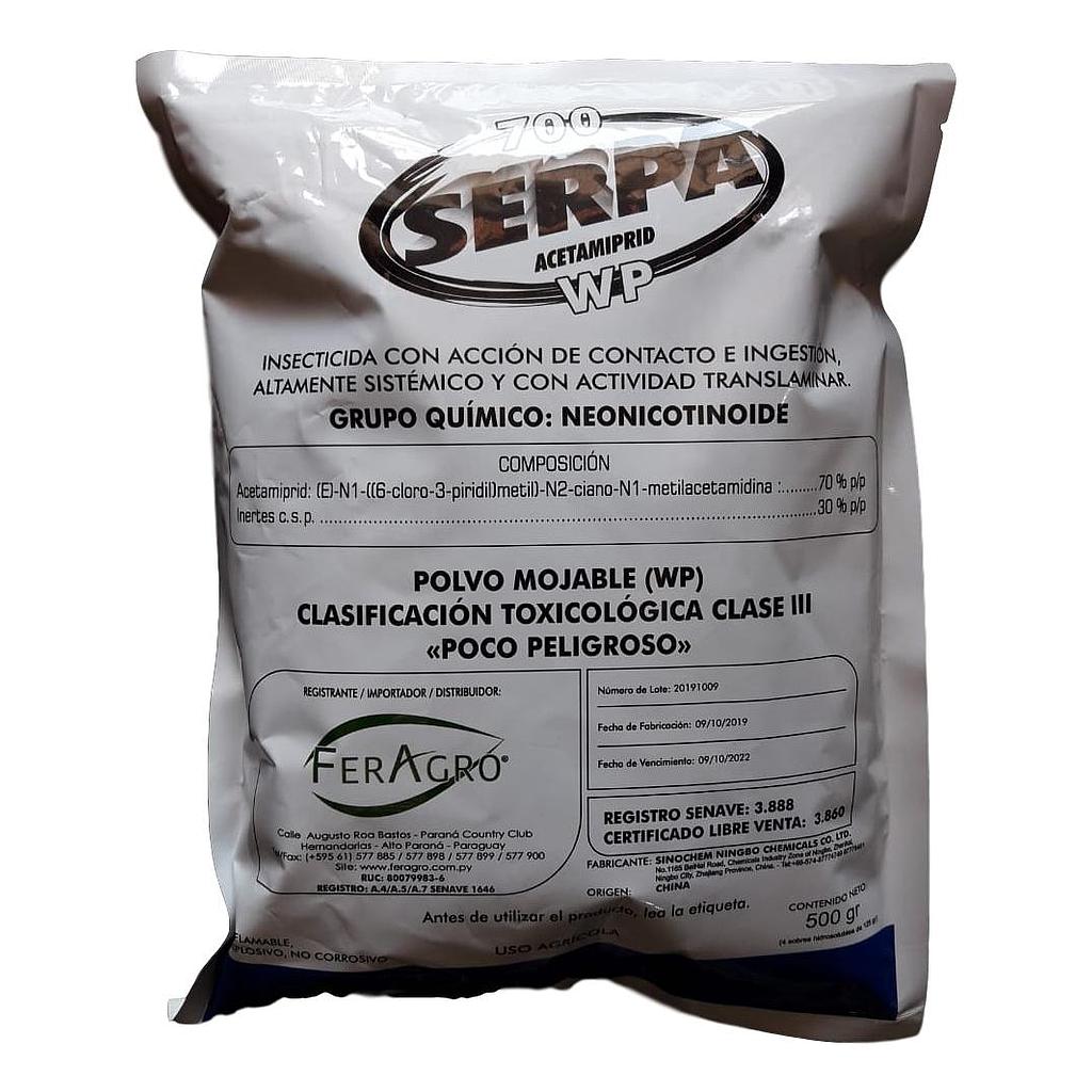 SERPA-ACETAMIPRID 700 WP (500GRS(4X125). Insecticida