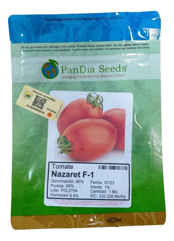 Tomate semideterminado Nazareth F1 X 1MX SEMILLAS pandiaseeds